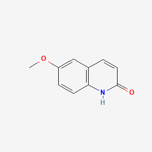 2-Hydroxy-6-methoxyquinoline structure, CAS 13676-00-1