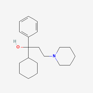 Trihexylphenedyl structure, CAS 144-11-6