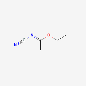 Ethyl N-cyanoethanimideate structure, CAS 1558-82-3