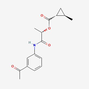 Menthyl isovalerate structure, CAS 16409-46-4