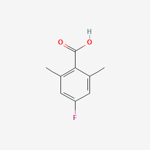 2,6-Dimethyl-4-fluorobenzoic acid structure, CAS 16633-50-4