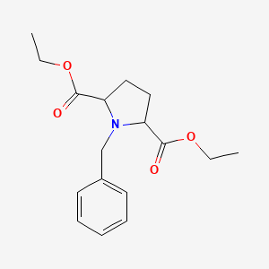 Diethyl 1-benzylpyrrolidine-2,5-dicarboxylate structure, CAS 17740-40-8