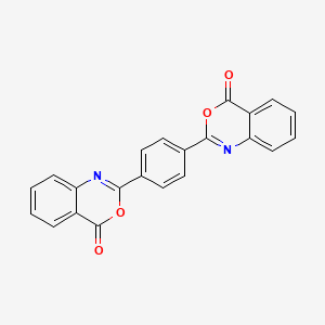 2,2'-Benzene-1,4-diylbis(4H-3,1-benzoxazin-4-one) structure, CAS 18600-59-4