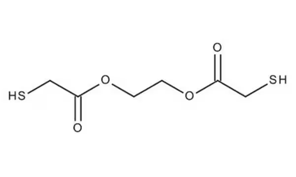 Glycol dimercaptoacetate structure, CAS 123-81-9