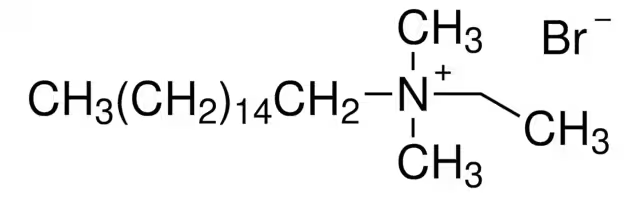 Dimethylethylhexadecylammonium bromide structure, CAS 124-03-8
