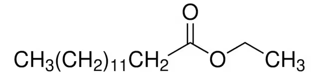 Ethyl myristate structure, CAS 124-06-1