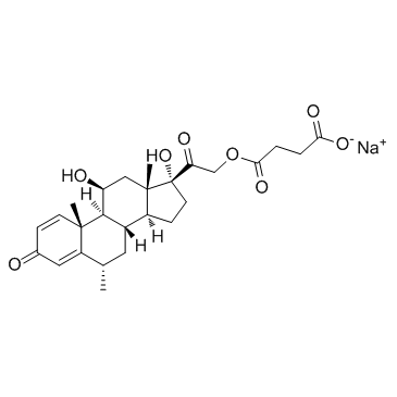 METHYLPREDNISOLONE SODIUM SUCCINATE structure, CAS 2375-03-3