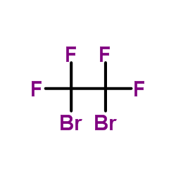 1,2-Dibromotetrafluoroethane structure, CAS 124-73-2