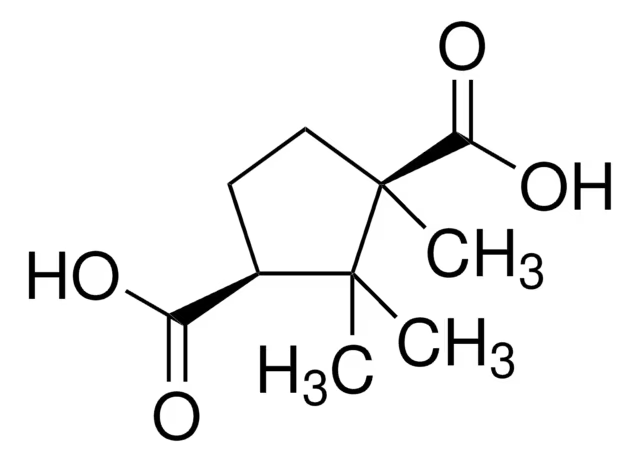 D-(+)-Camphoric acid structure, CAS 124-83-4