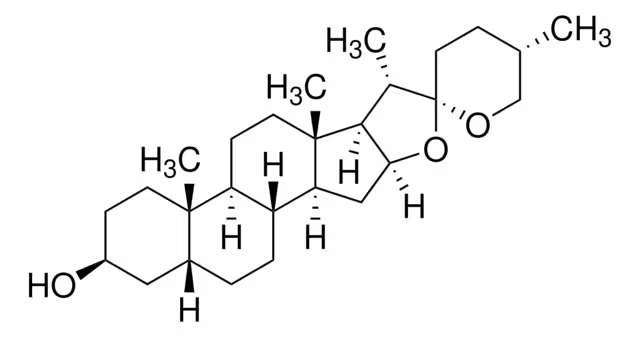 Sarsasapogenin structure, CAS 126-19-2