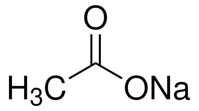 Sodium acetate structure, CAS 127-09-3
