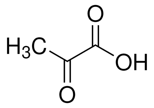 Pyruvic acid structure, CAS 127-17-3