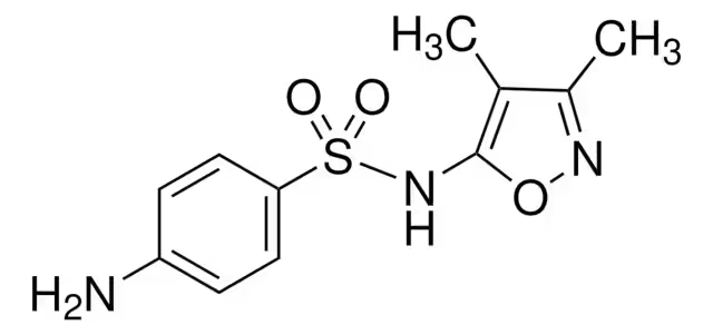 Sulfisoxazole structure, CAS 127-69-5