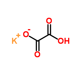 Potassium binoxalate structure, CAS 127-95-7