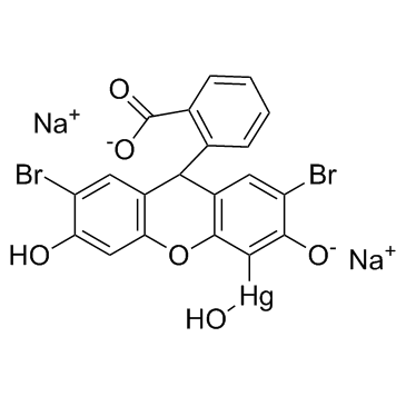 Merbromin structure, CAS 129-16-8