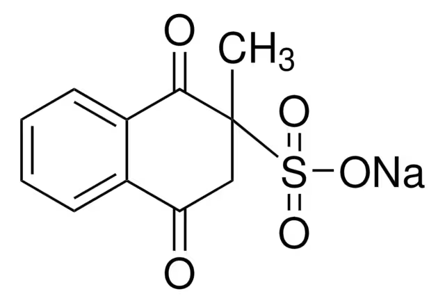 Menadione sodium bisulfite structure, CAS 130-37-0