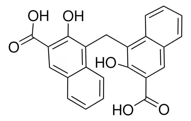 Pamoic acid structure, CAS 130-85-8