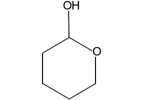 2-HYDROXYTETRAHYDROPYRAN structure, CAS 694-54-2