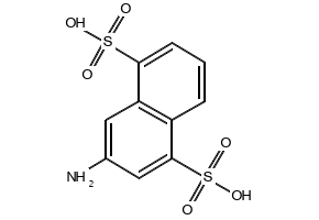 2-Amino-4,8-naphthalenedisulfonic acid structure, CAS 131-27-1