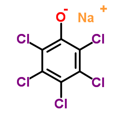 Sodium pentachlorophenolate structure, CAS 131-52-2
