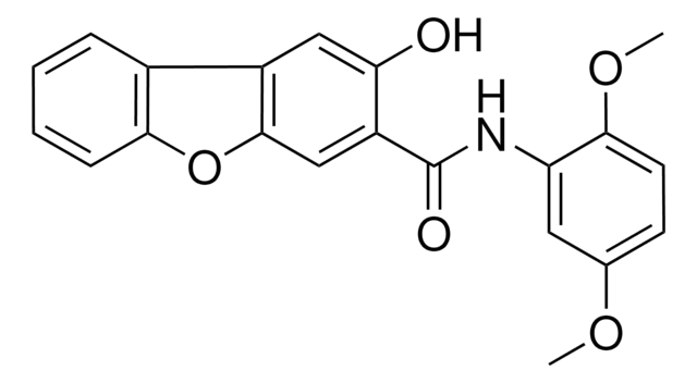 N-(2,5-Dimethoxyphenyl)-2-hydroxydibenzofuran-3-carboxamide structure, CAS 132-62-7