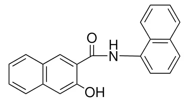 3-Hydroxy-N-naphthalen-1-ylnaphthalene-2-carboxamide structure, CAS 132-68-3