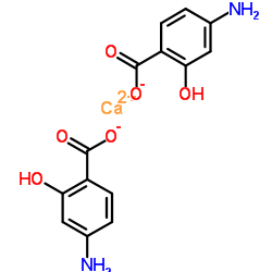 Calcium 4-aminosalicylate structure, CAS 133-15-3