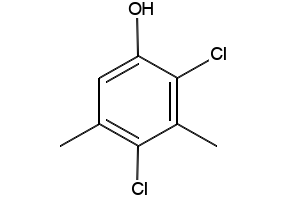 2,4-Dichloro-3,5-dimethylphenol structure, CAS 133-53-9