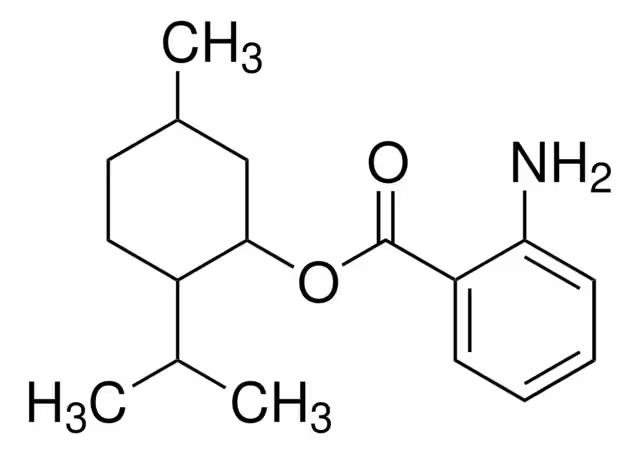 Menthyl anthranilate structure, CAS 134-09-8