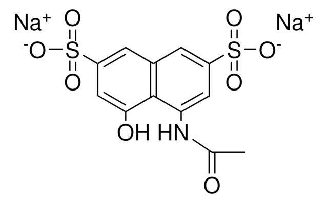 4-Acetamido-5-hydroxynaphthalene-2,7-disulphonic acid structure, CAS 134-34-9