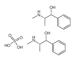 Ephedrine sulfate structure, CAS 134-72-5
