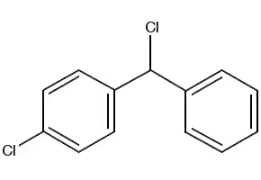 4-Chlorobenzhydrylchloride structure, CAS 134-83-8