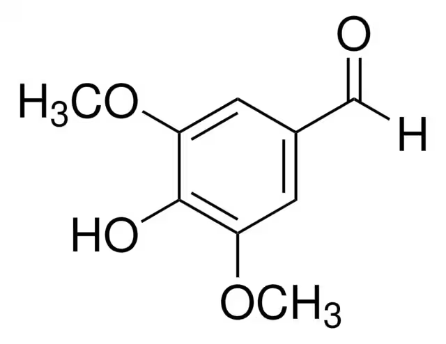 3,5-Dimethoxy-4-hydroxybenzaldehyde structure, CAS 134-96-3
