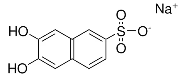 Sodium 2,3-dihydroxynaphthalene-6-sulfonate structure, CAS 135-53-5