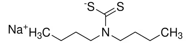 Sodium dibutyldithiocarbamate structure, CAS 136-30-1