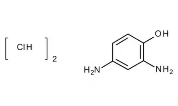 2,4-Diaminophenol dihydrochloride structure, CAS 137-09-7