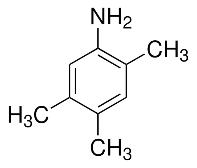 2,4,5-Trimethylaniline structure, CAS 137-17-7