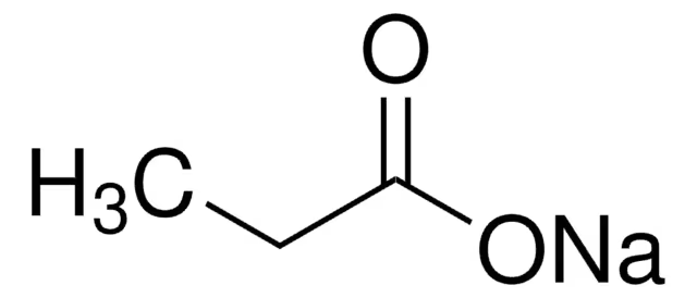 Sodium propionate structure, CAS 137-40-6