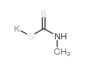 Potassium methyldithiocarbamate structure, CAS 137-41-7
