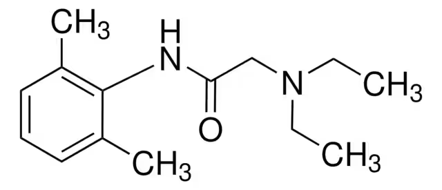 Lidocaine structure, CAS 137-58-6