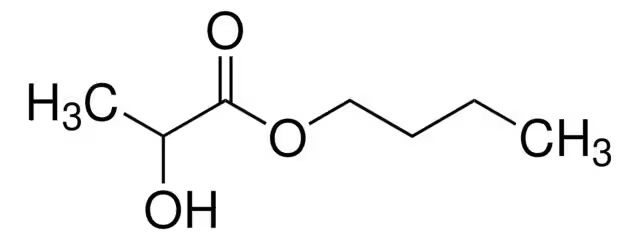 Butyl lactate structure, CAS 138-22-7