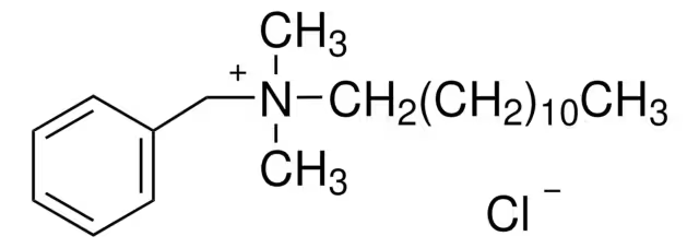 Dodecyldimethylbenzylammonium chloride structure, CAS 139-07-1