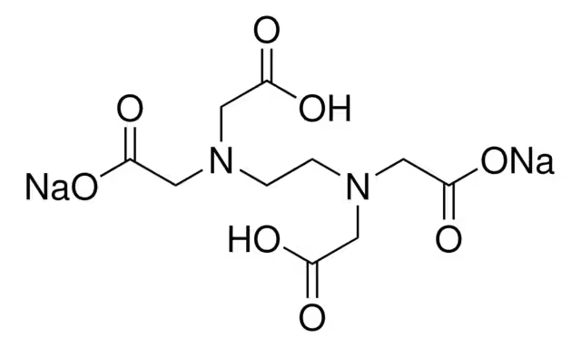 Ethylenediaminetetraacetic acid disodium salt structure, CAS 139-33-3