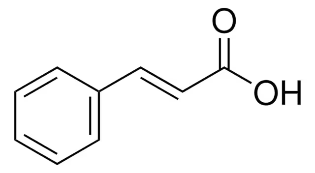 trans-Cinnamic acid structure, CAS 140-10-3