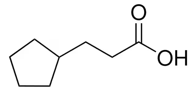 3-Cyclopentylpropionic acid structure, CAS 140-77-2
