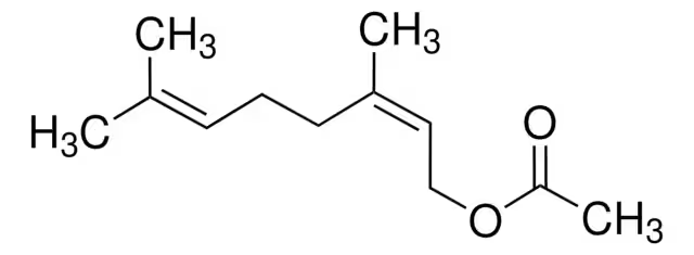 Neryl acetate structure, CAS 141-12-8