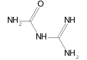 Carbamoylguanidine structure, CAS 141-83-3