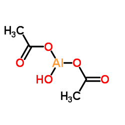 Aluminum diacetate hydroxide structure, CAS 142-03-0