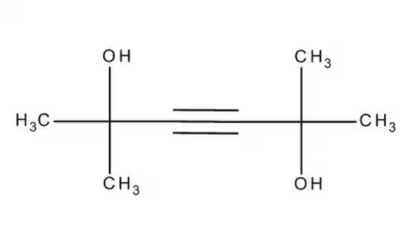 2,5-Dimethyl-3-hexyne-2,5-diol structure, CAS 142-30-3