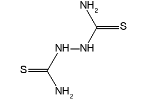 Hydrazodicarbothioamide structure, CAS 142-46-1